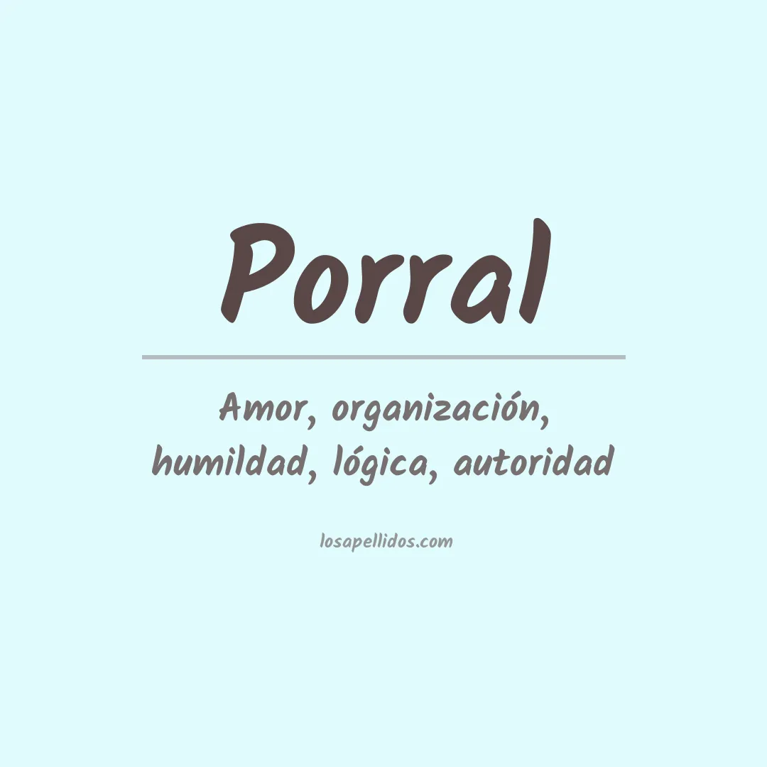 Apellido Porral
