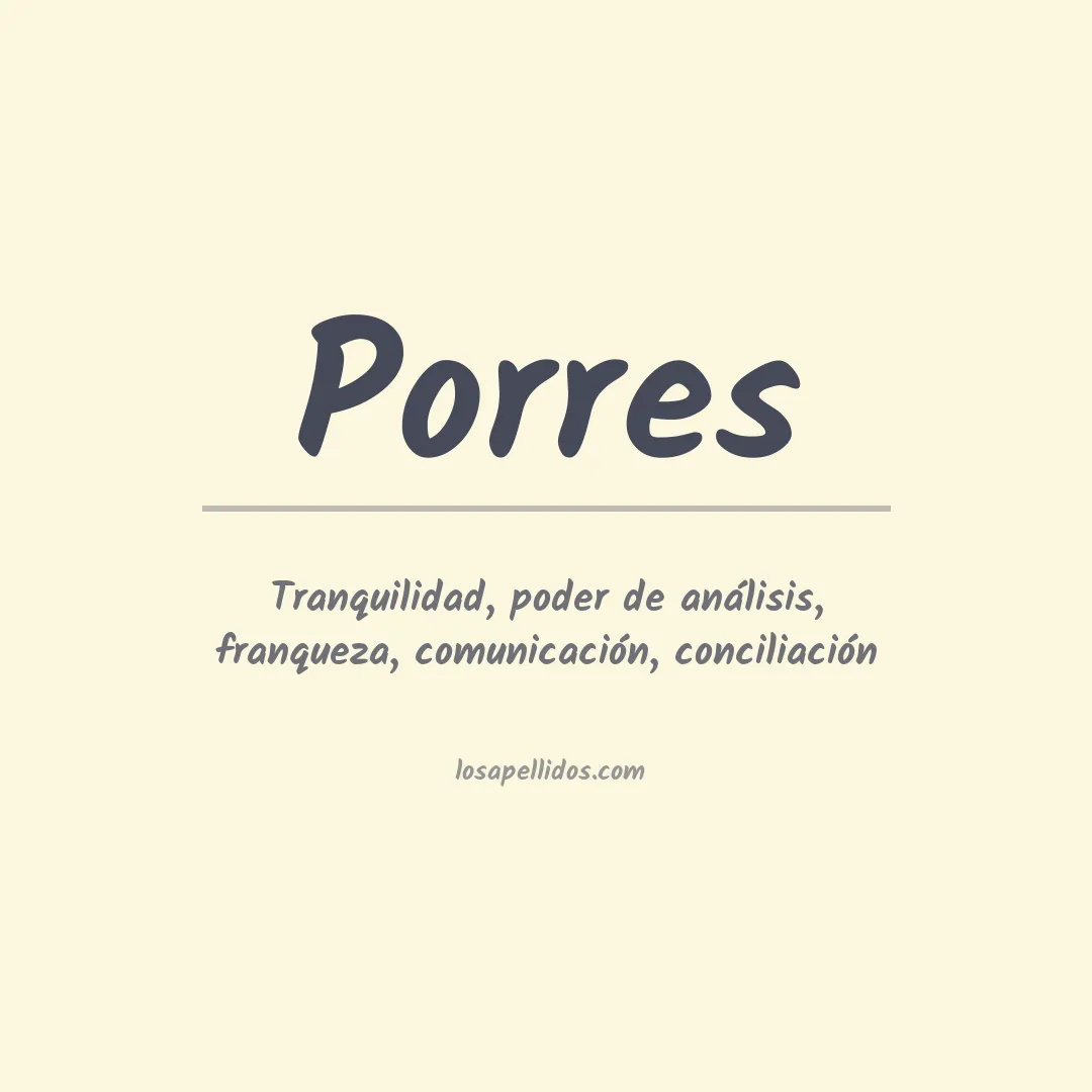 Apellido Porres