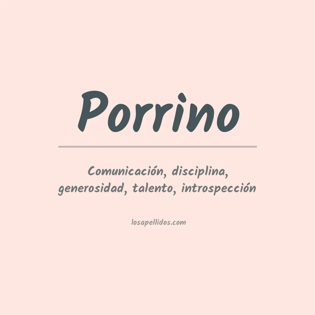 Apellido Porrino