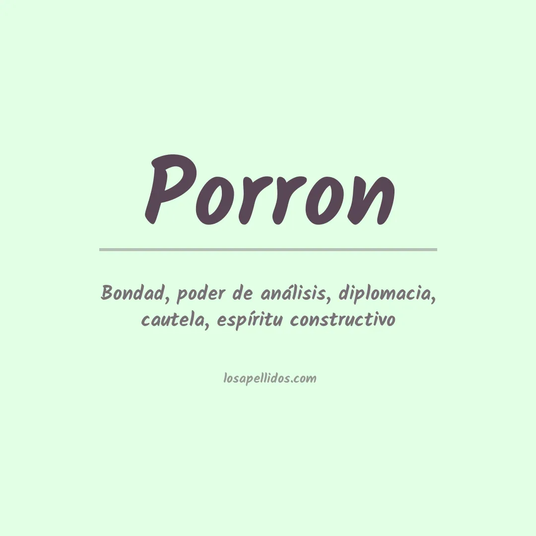 Apellido Porron