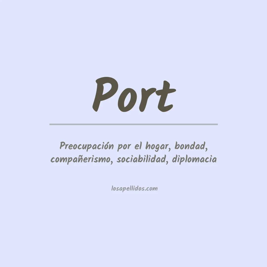 Apellido Port