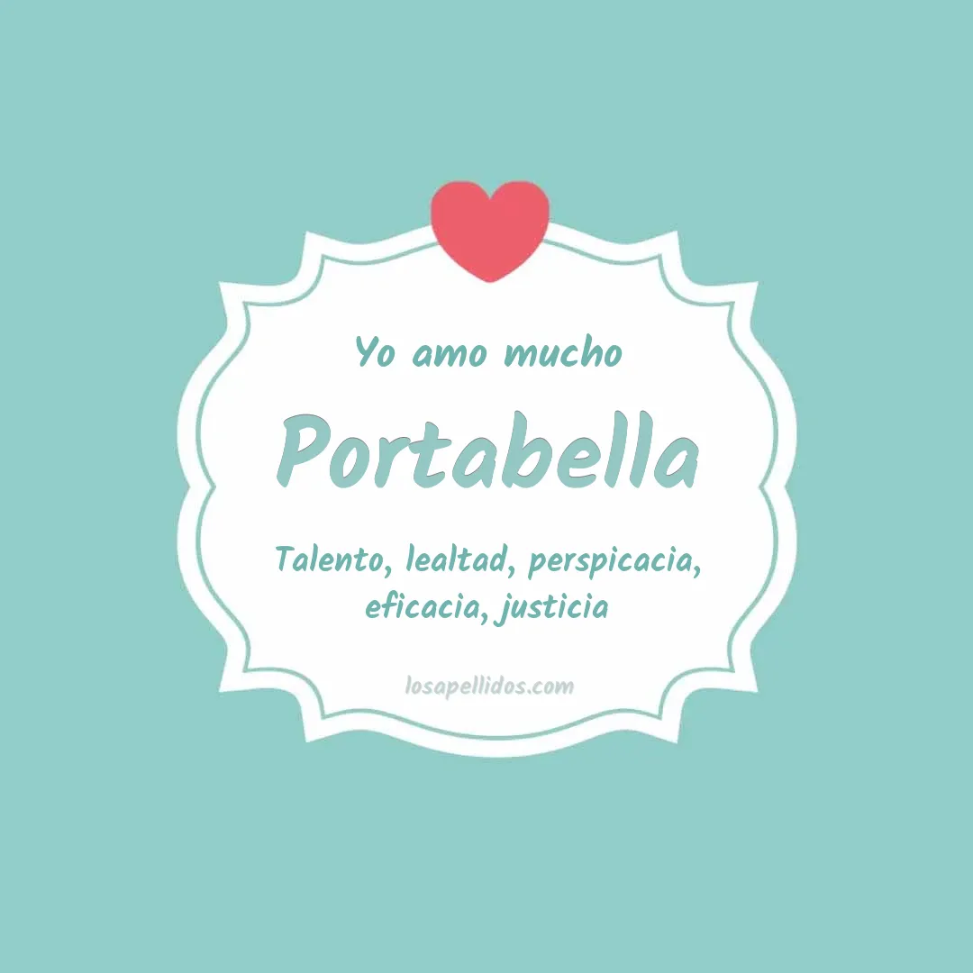 Yo amo mucho Portabella