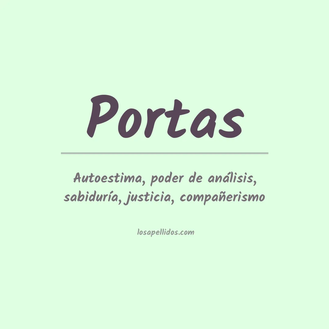 Apellido Portas