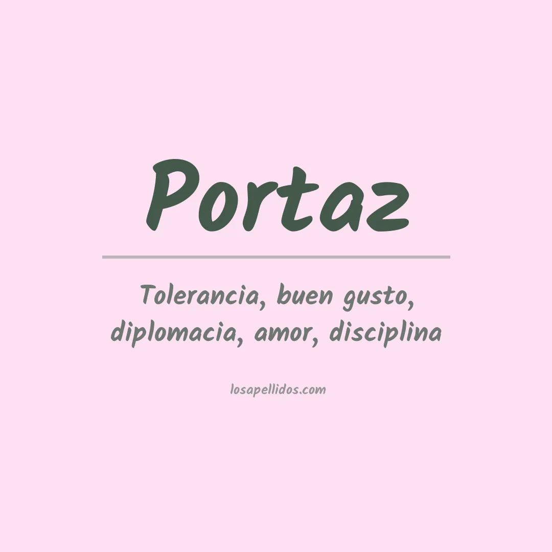 Apellido Portaz