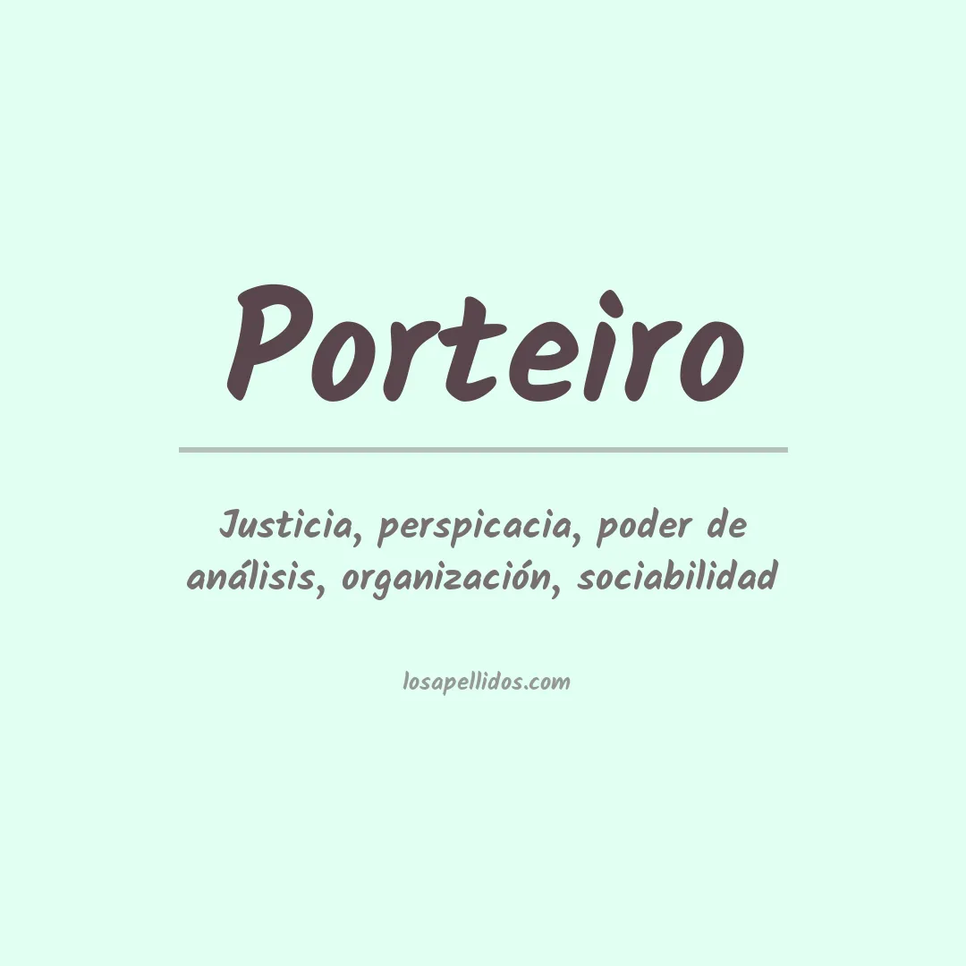 Apellido Porteiro