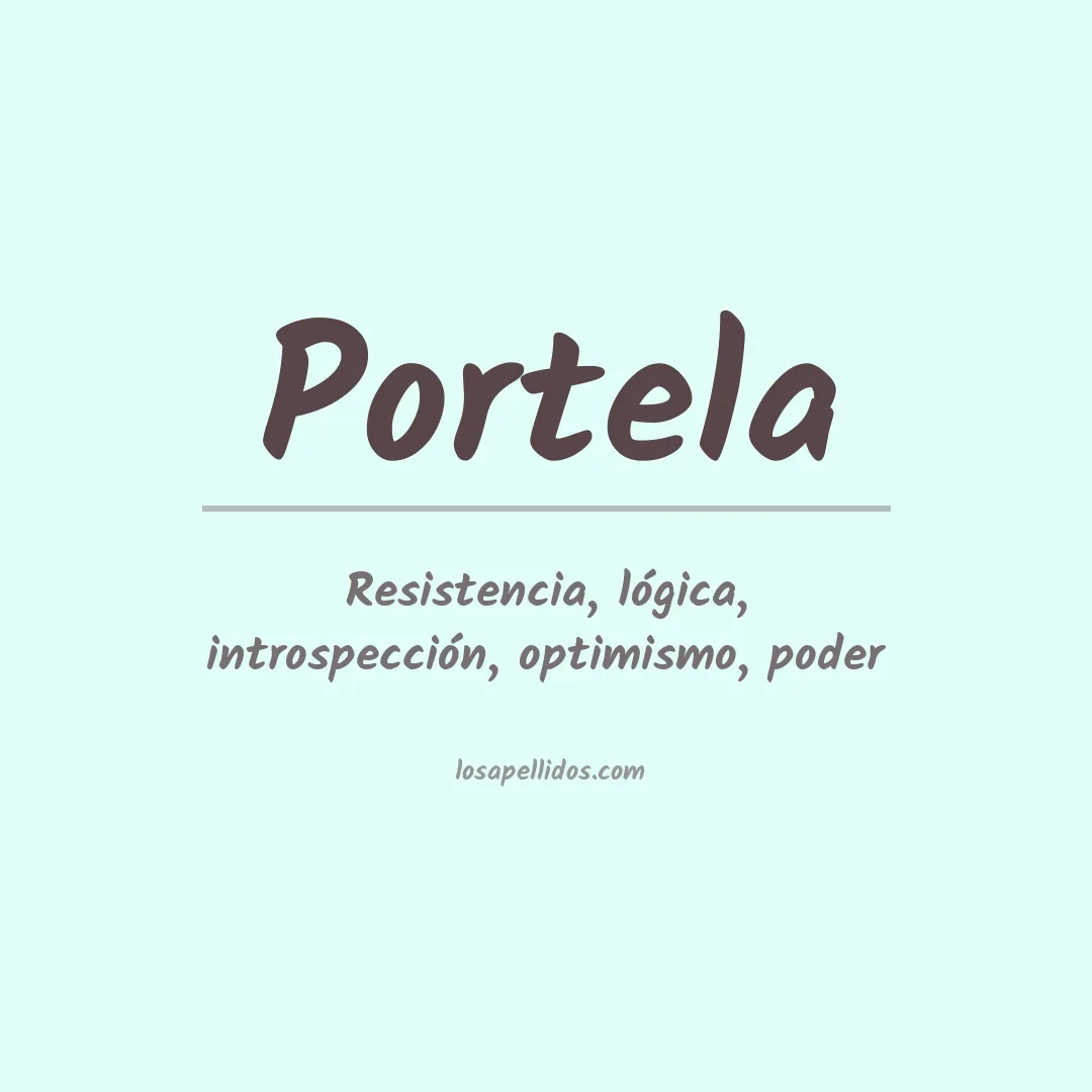 Apellido Portela