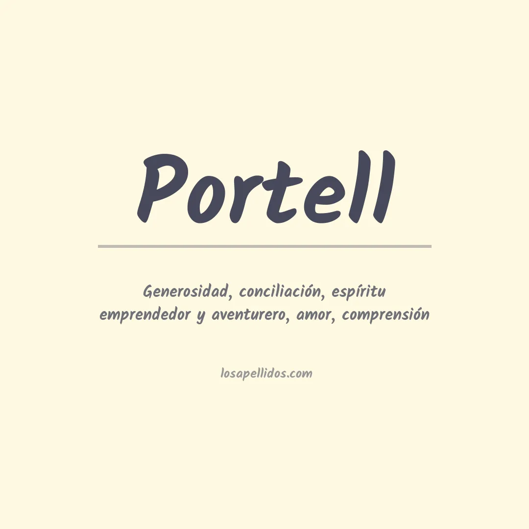 Apellido Portell