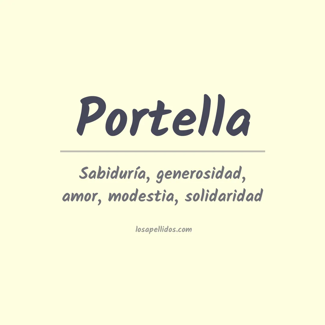 Apellido Portella