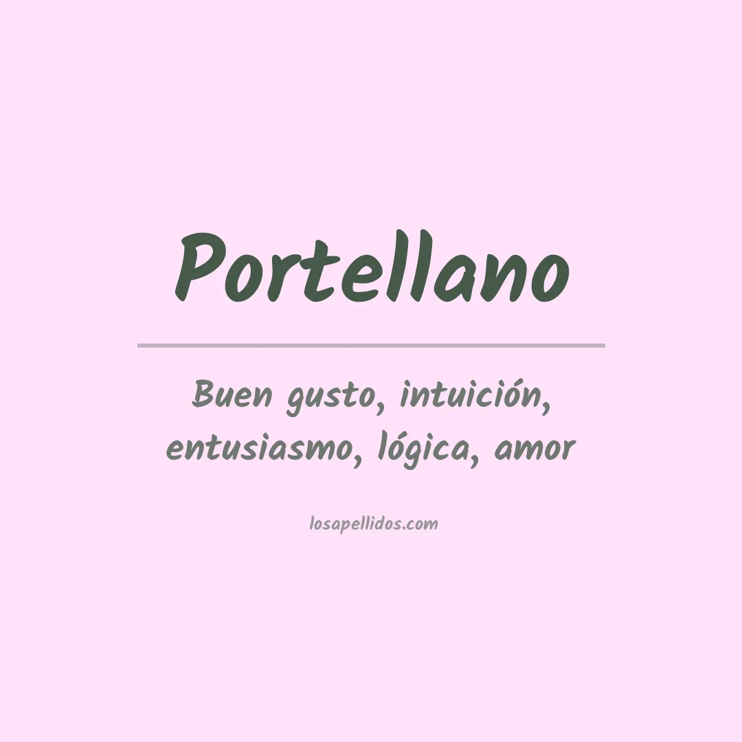 Apellido Portellano