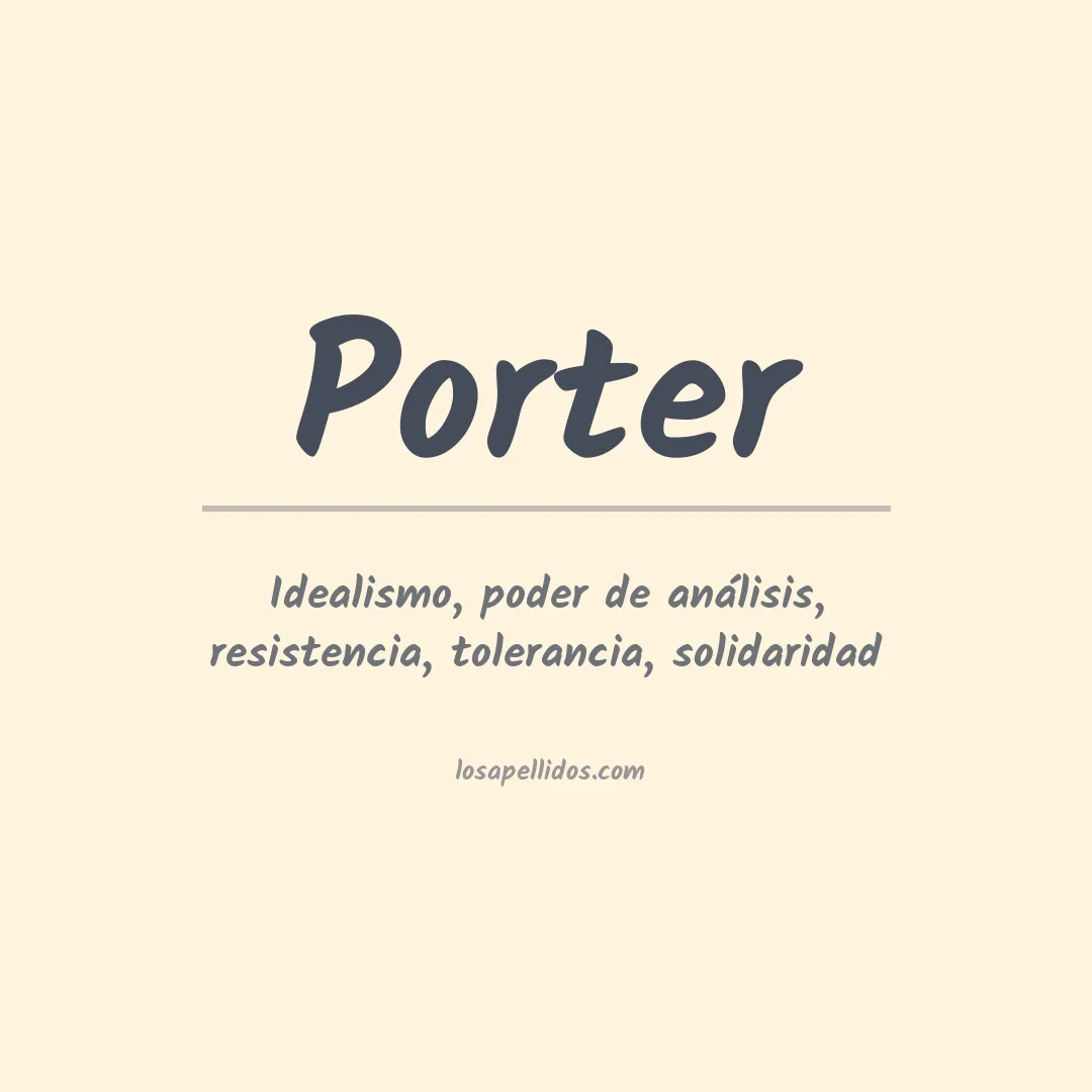 Apellido Porter
