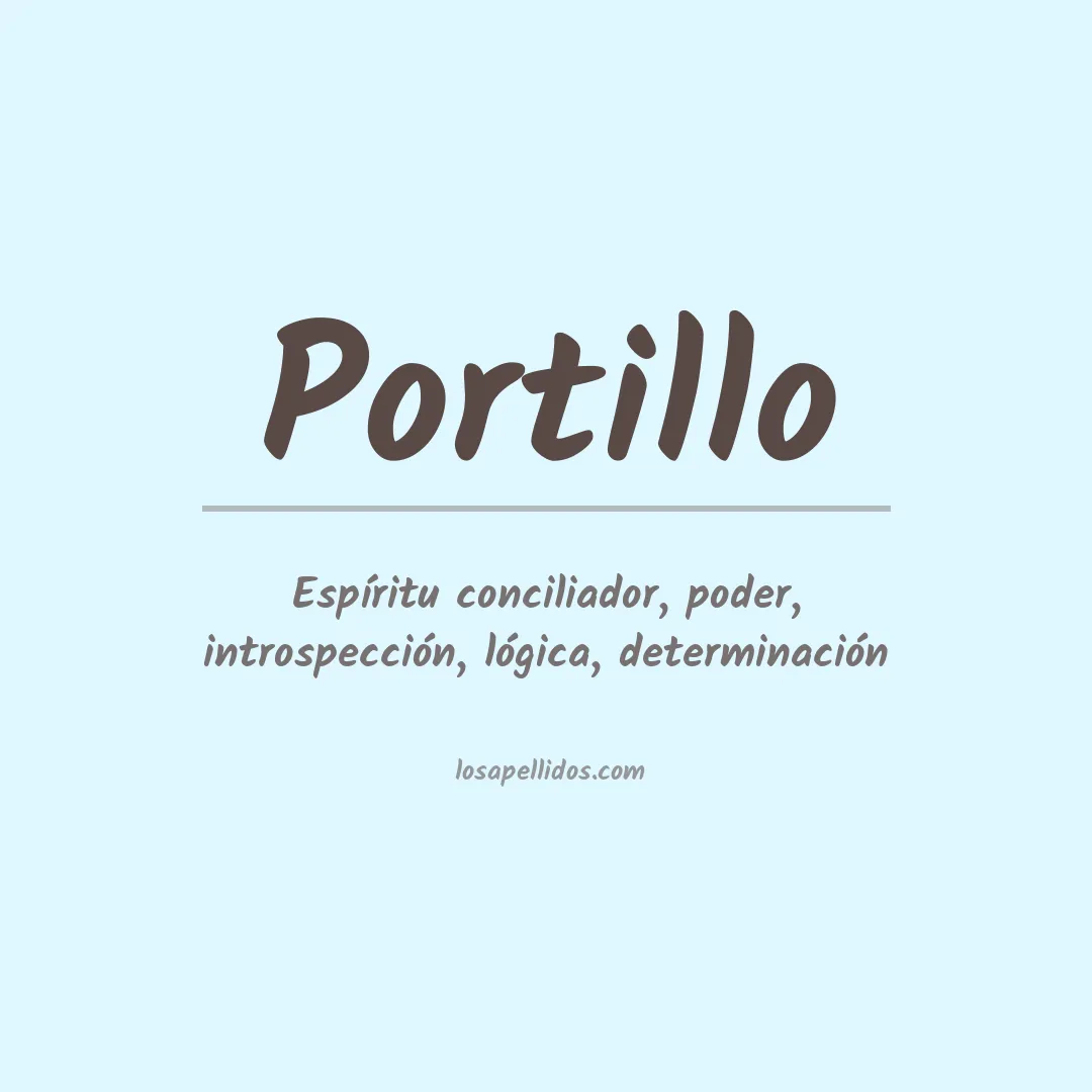 Apellido Portillo
