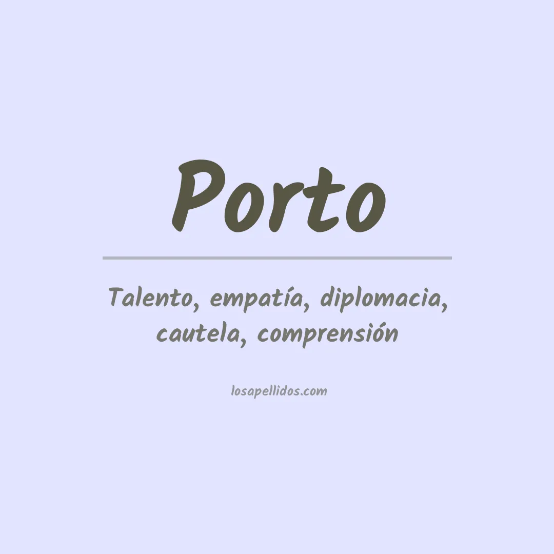 Apellido Porto