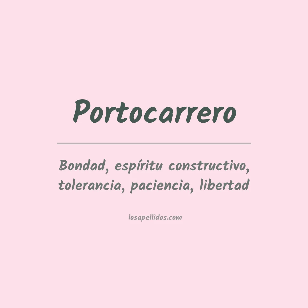 Apellido Portocarrero