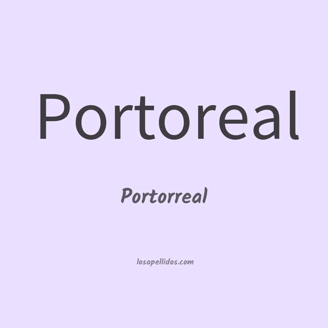 Portorreal en chino
