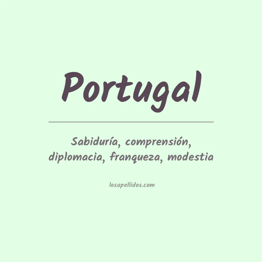 Apellido Portugal
