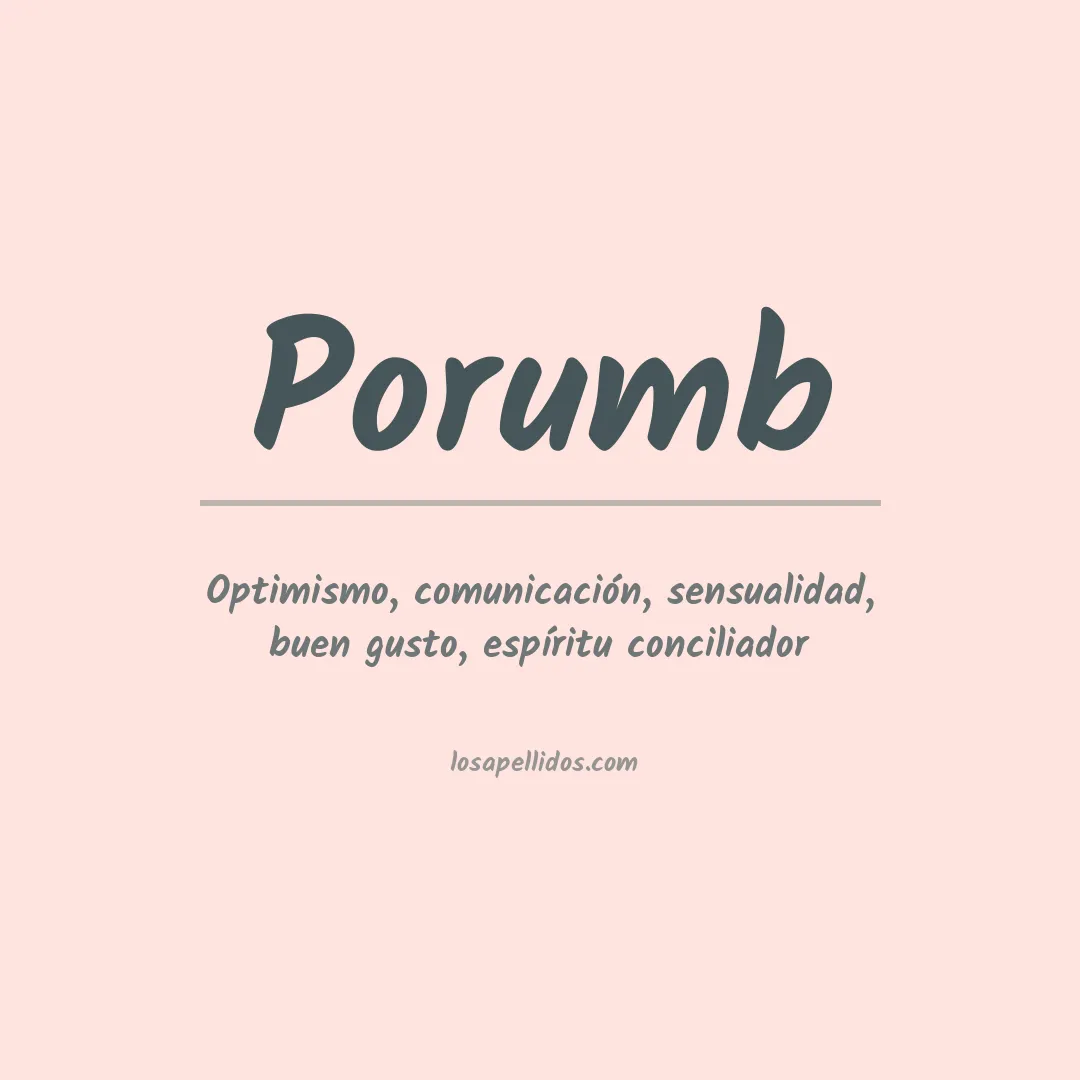 Apellido Porumb