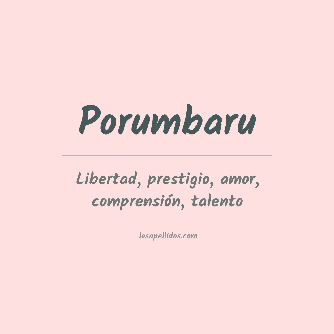 Apellido Porumbaru