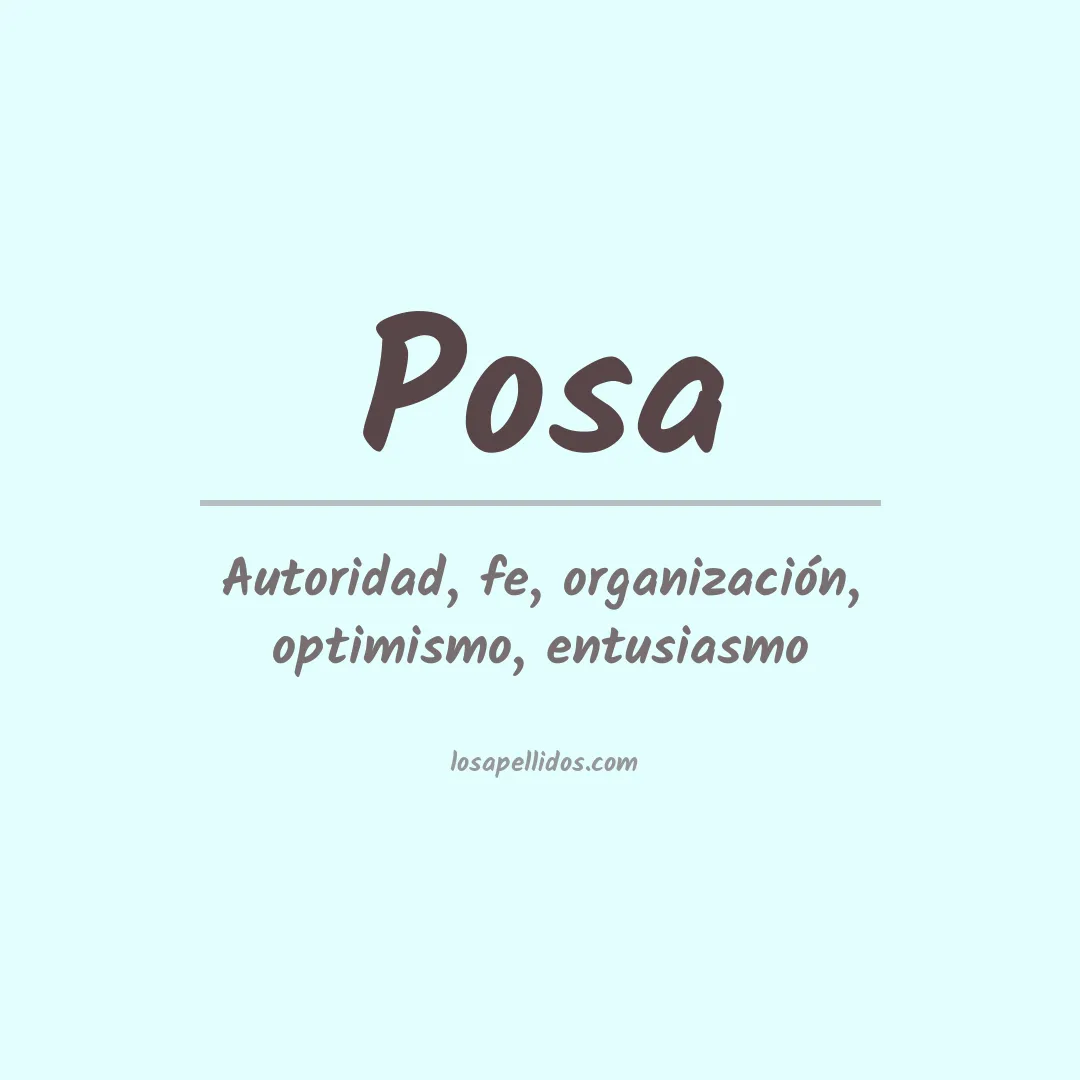 Apellido Posa