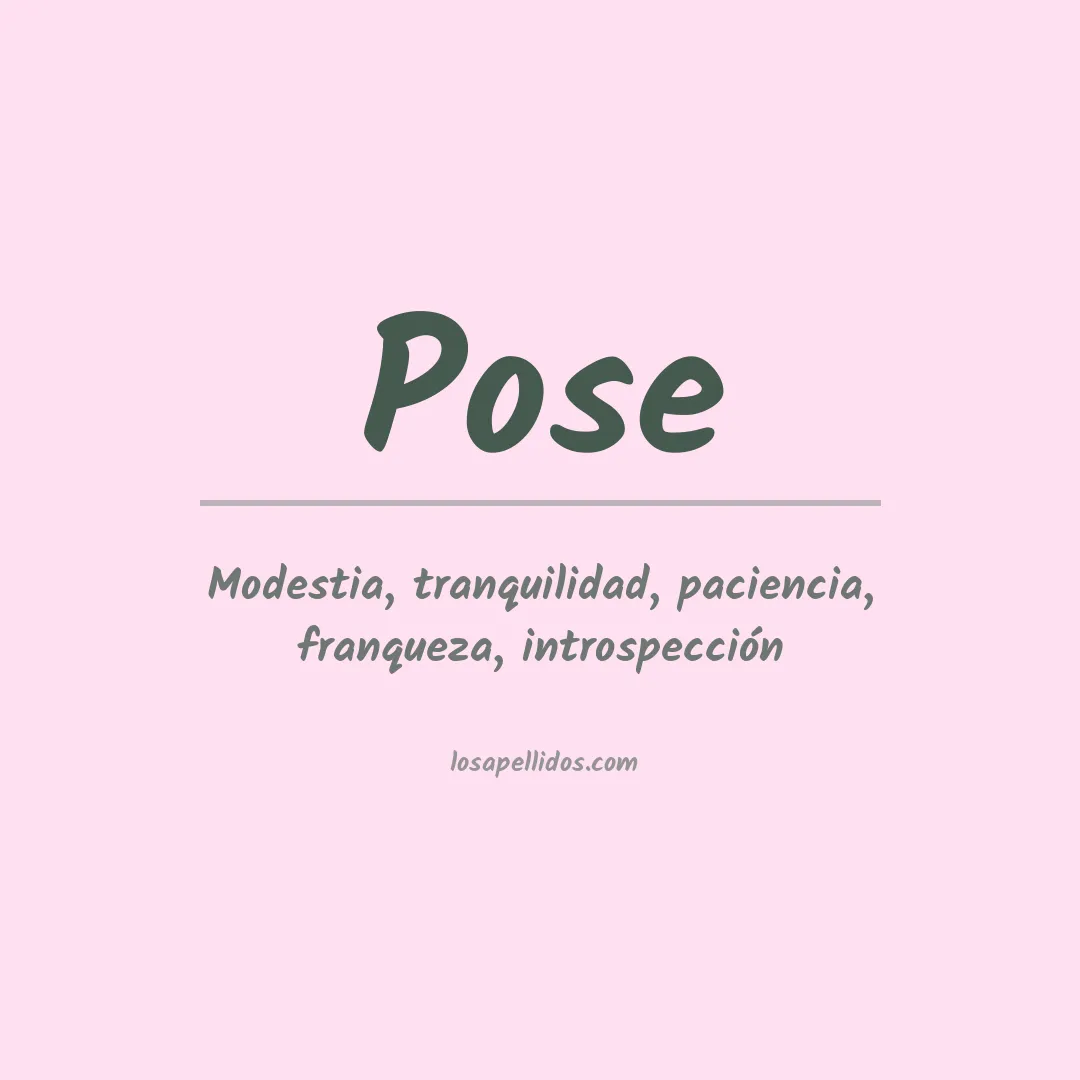 Apellido Pose