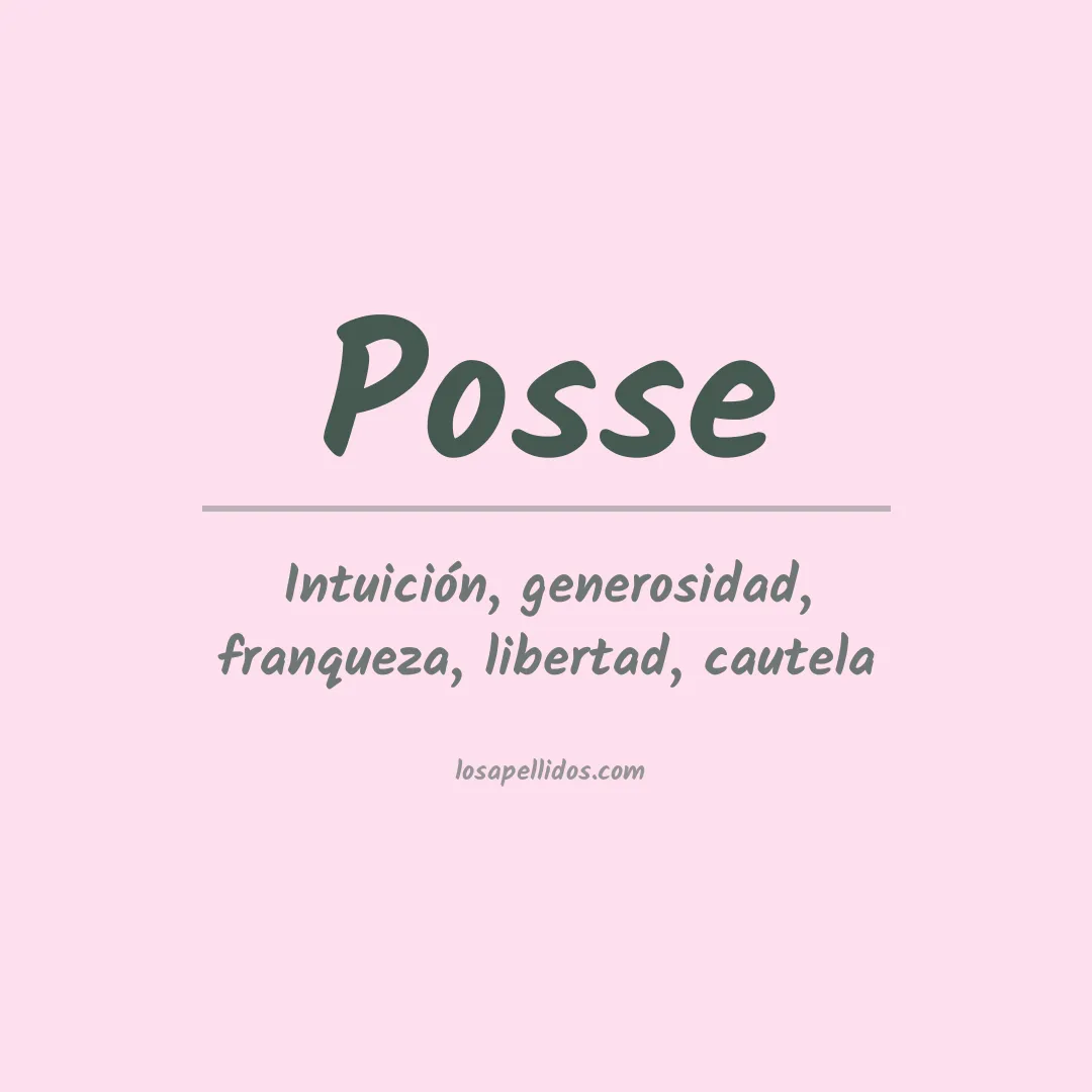 Apellido Posse