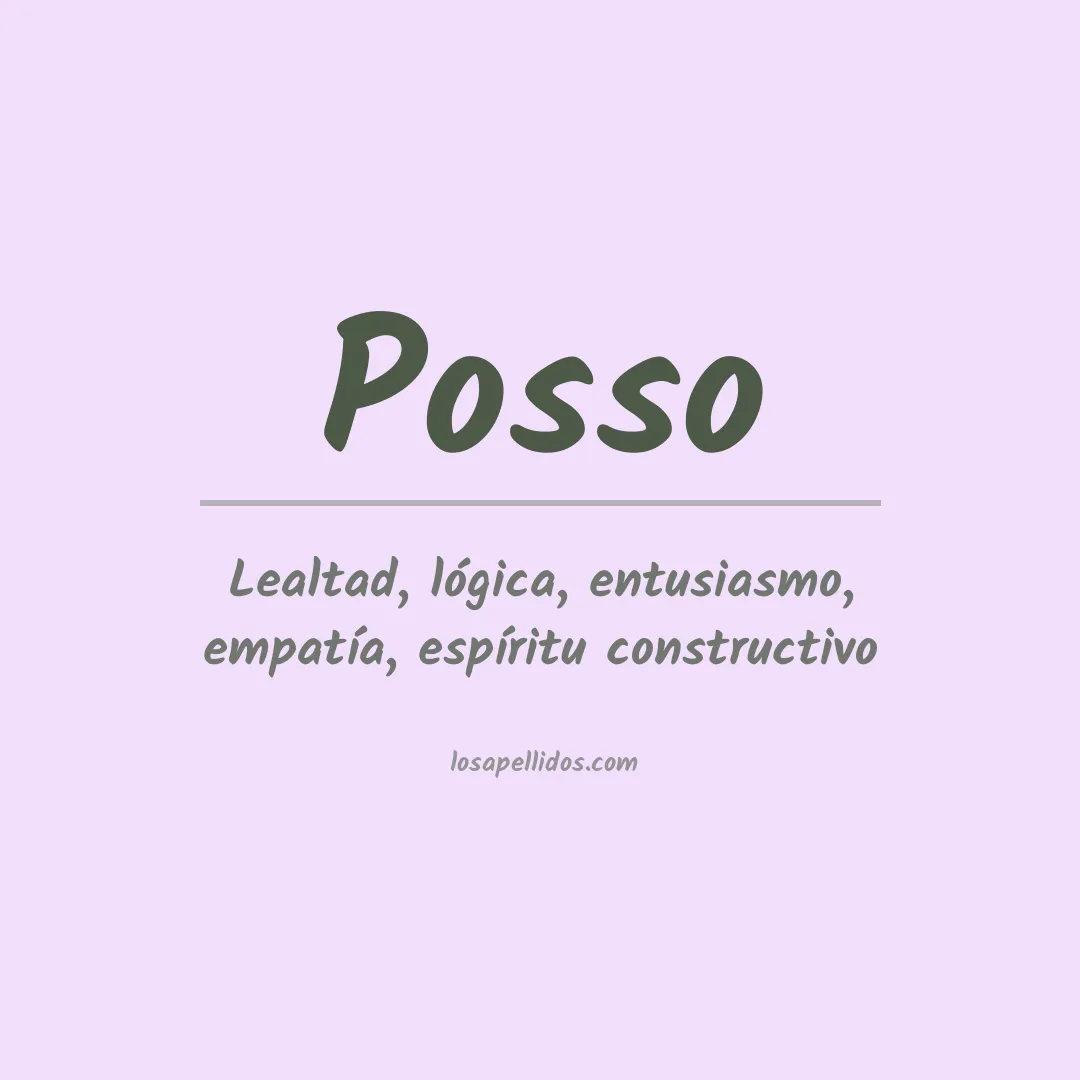 Apellido Posso