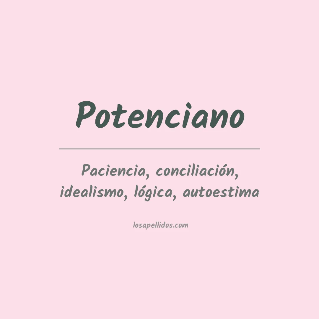 Apellido Potenciano