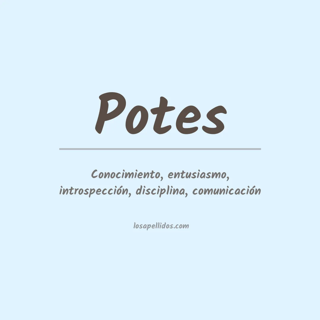 Apellido Potes