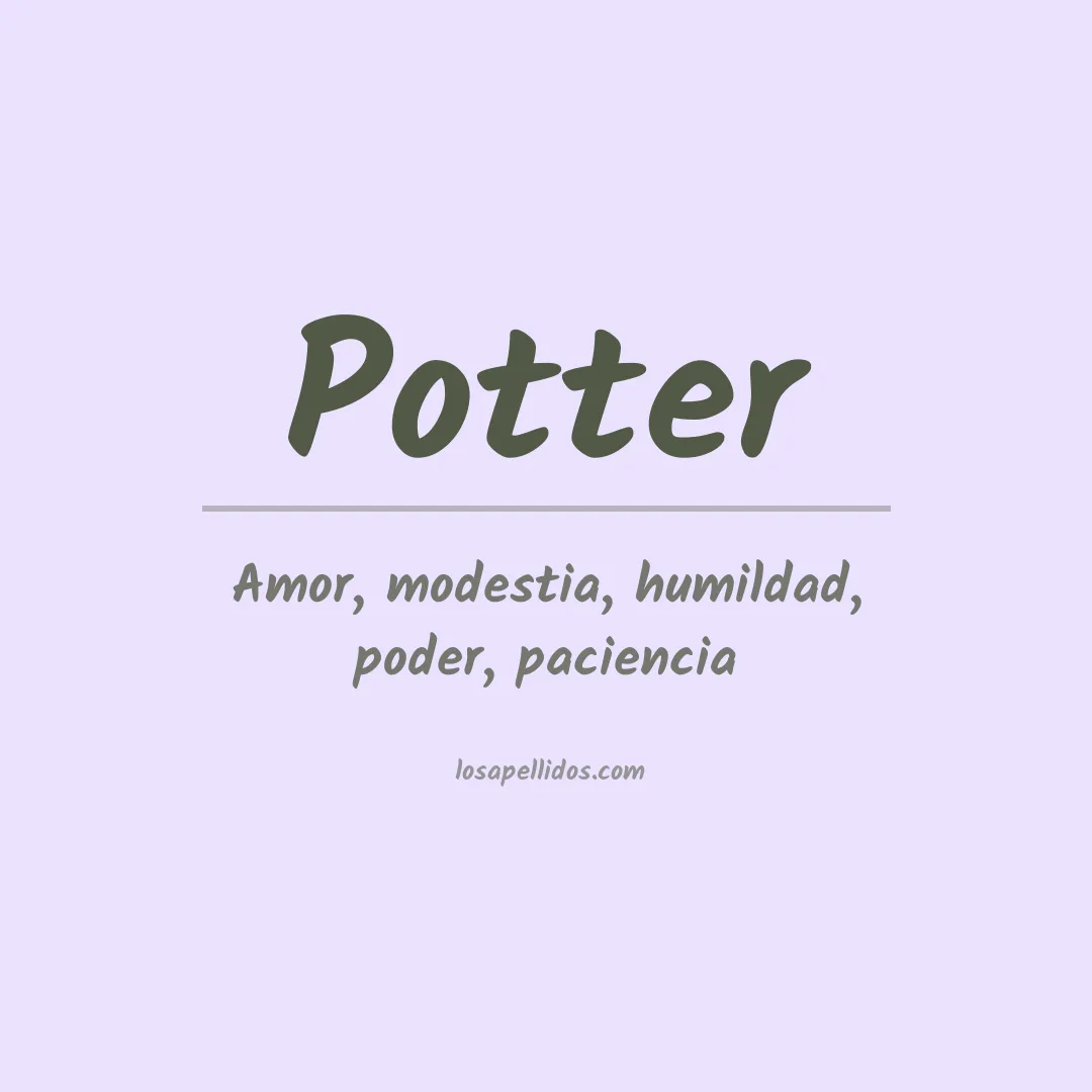 Apellido Potter