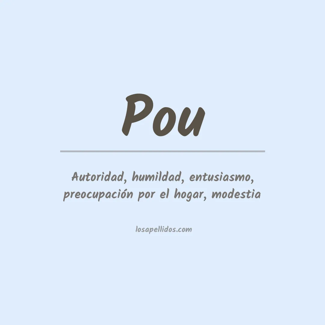 Apellido Pou