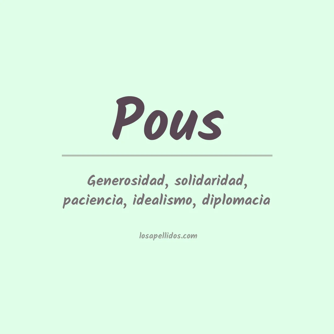 Apellido Pous