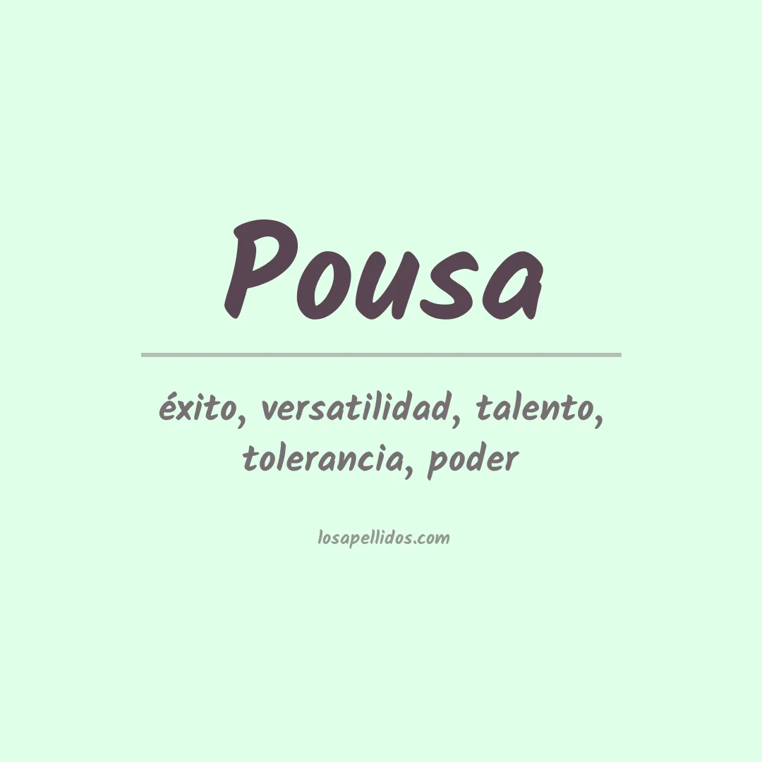 Apellido Pousa