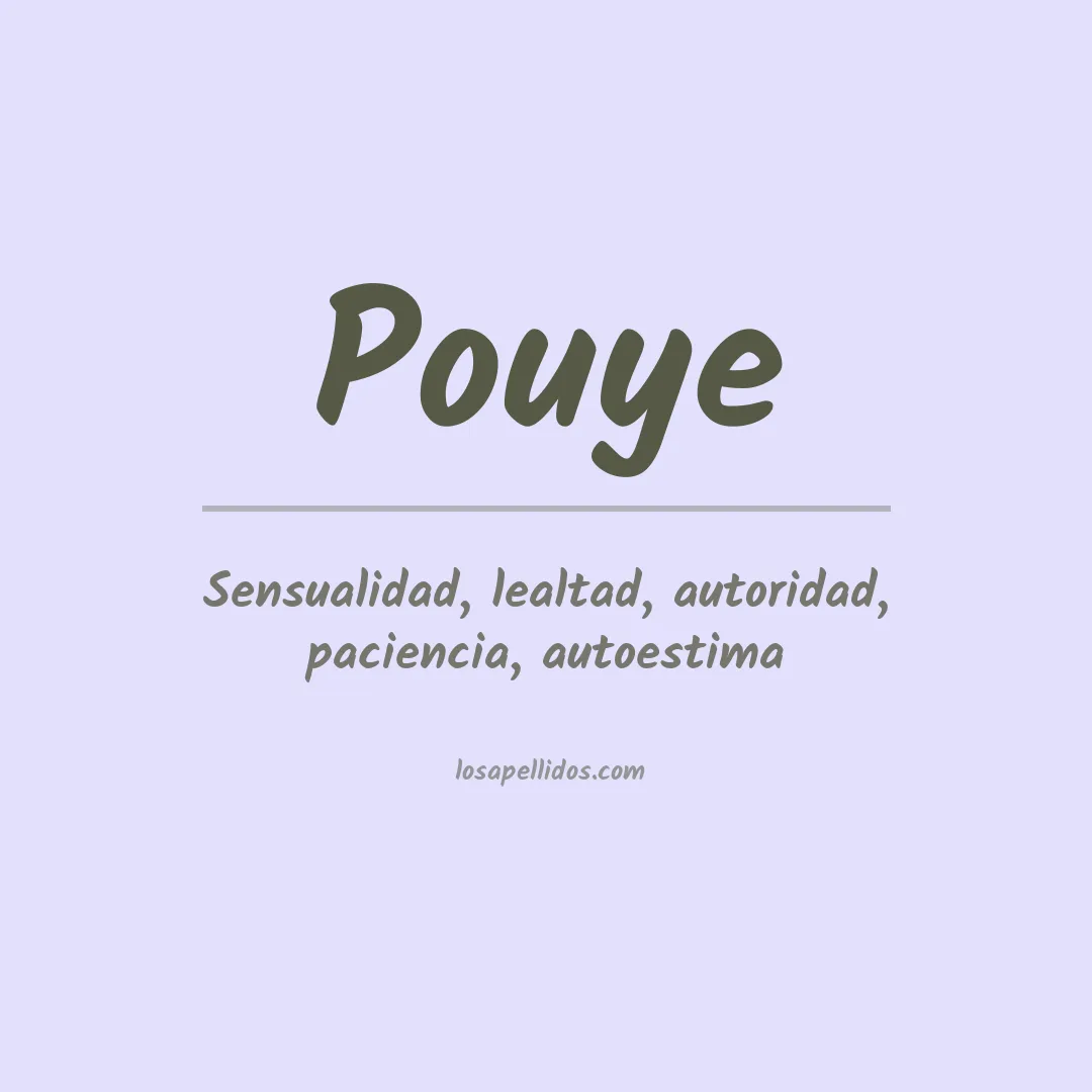 Apellido Pouye