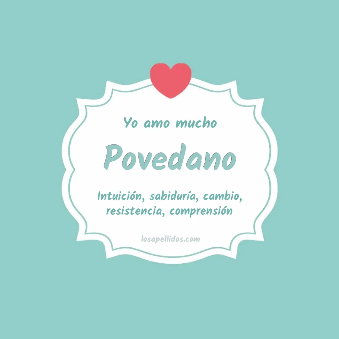 Yo amo mucho Povedano