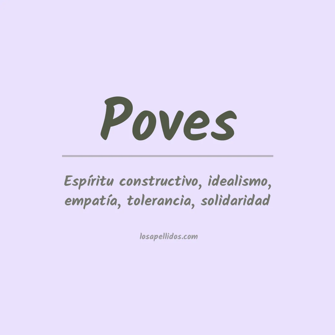 Apellido Poves