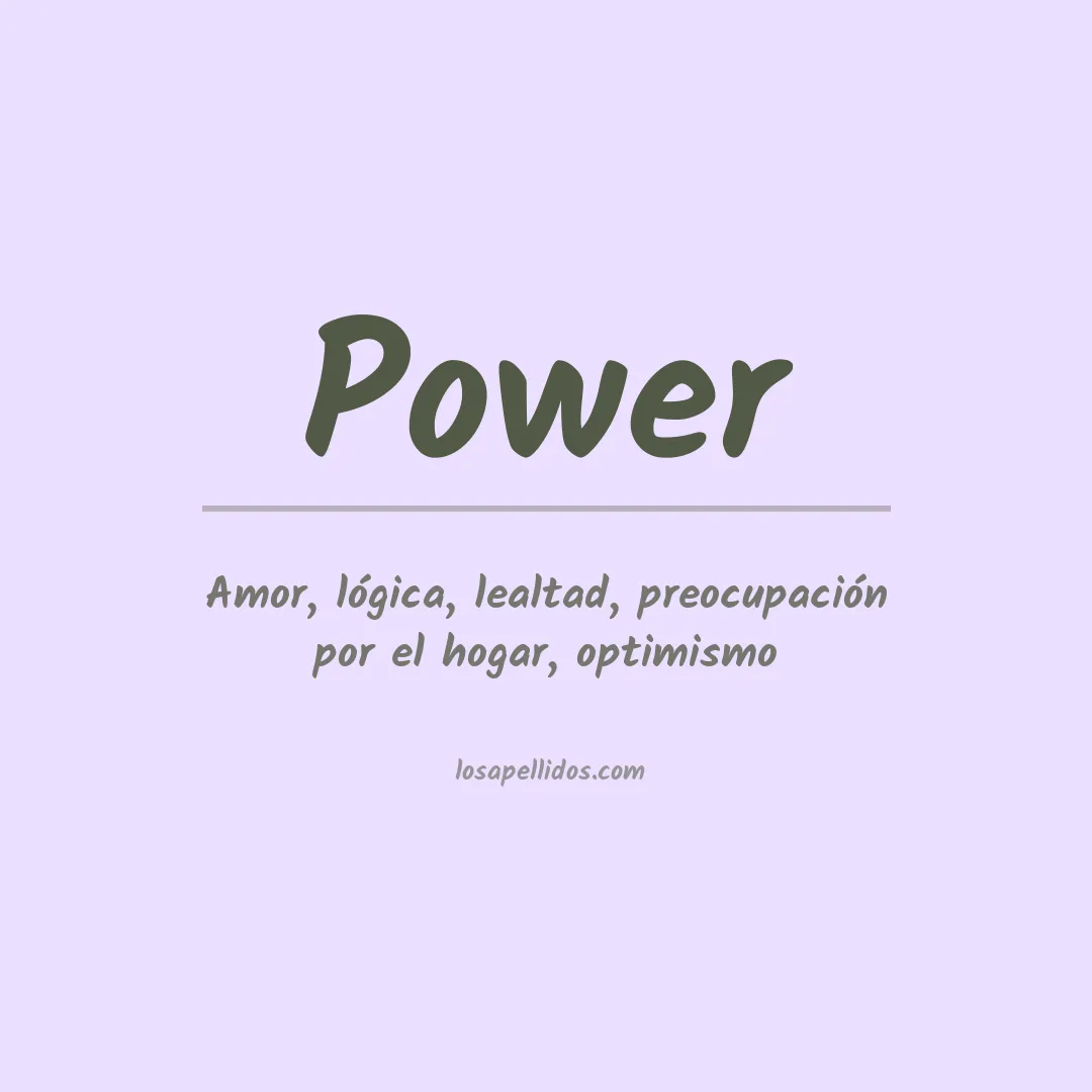 Apellido Power