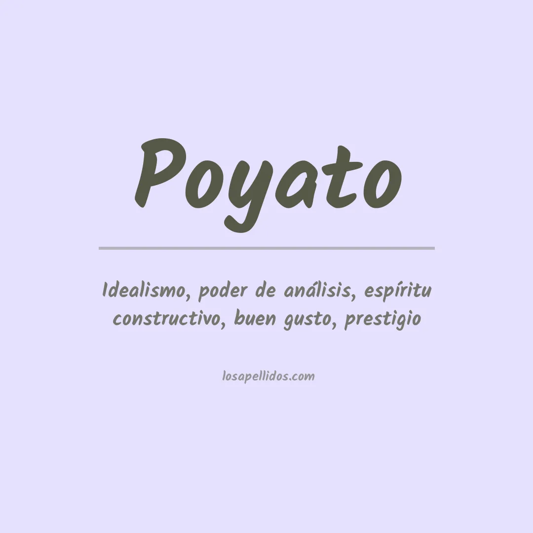Apellido Poyato