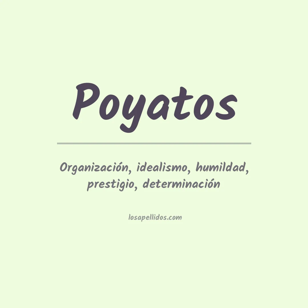 Apellido Poyatos