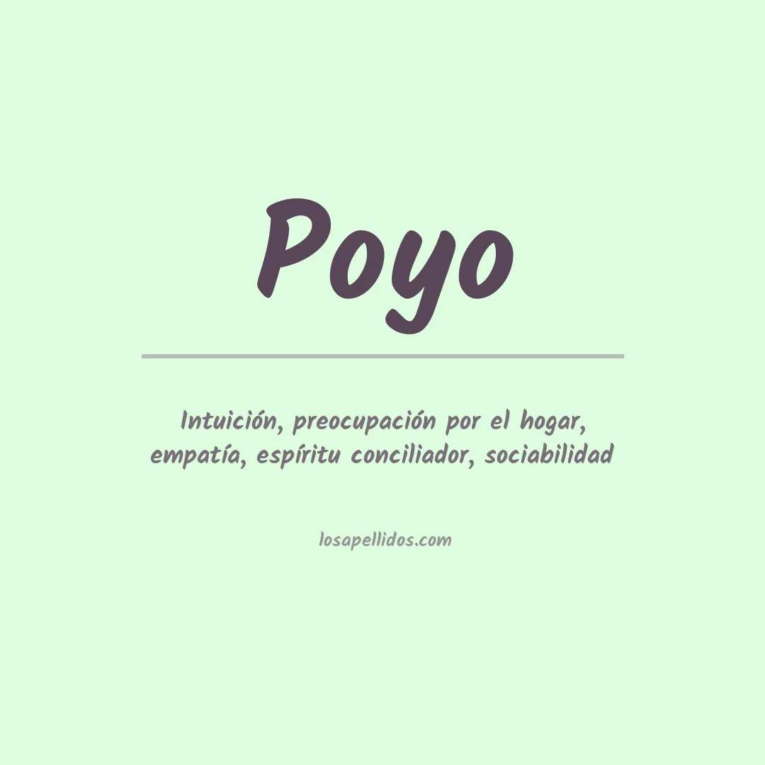 Apellido Poyo