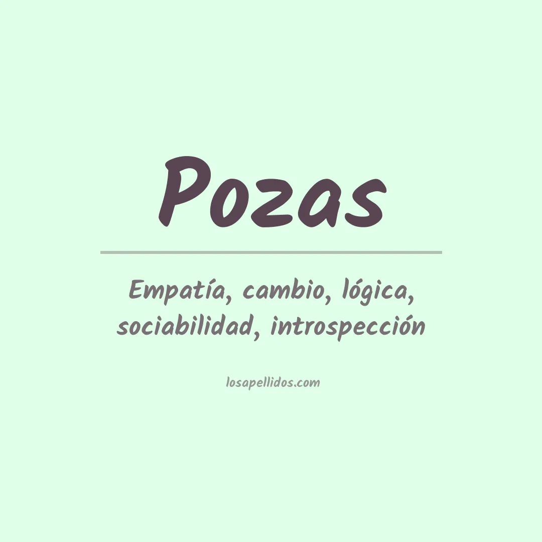 Apellido Pozas