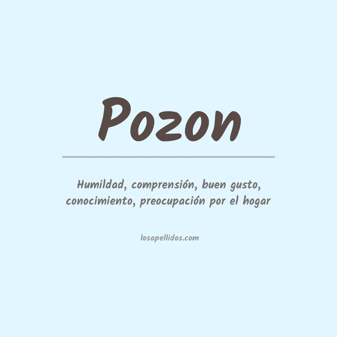 Apellido Pozon