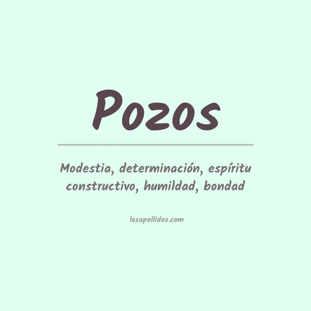Apellido Pozos