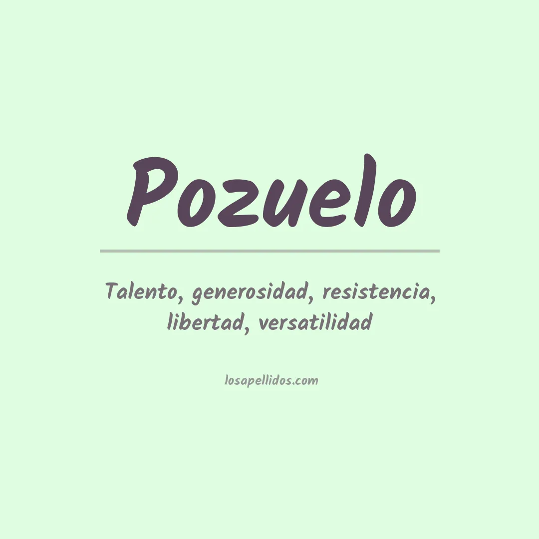 Apellido Pozuelo