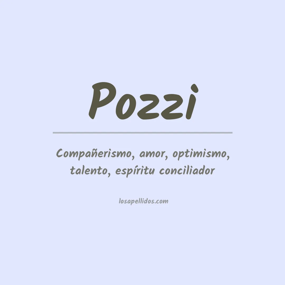 Apellido Pozzi