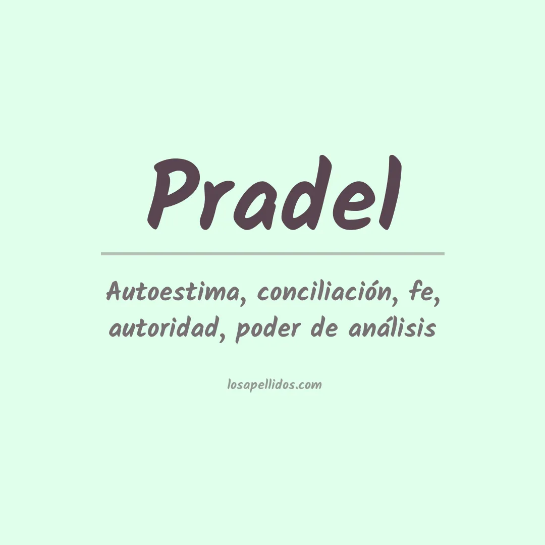 Apellido Pradel