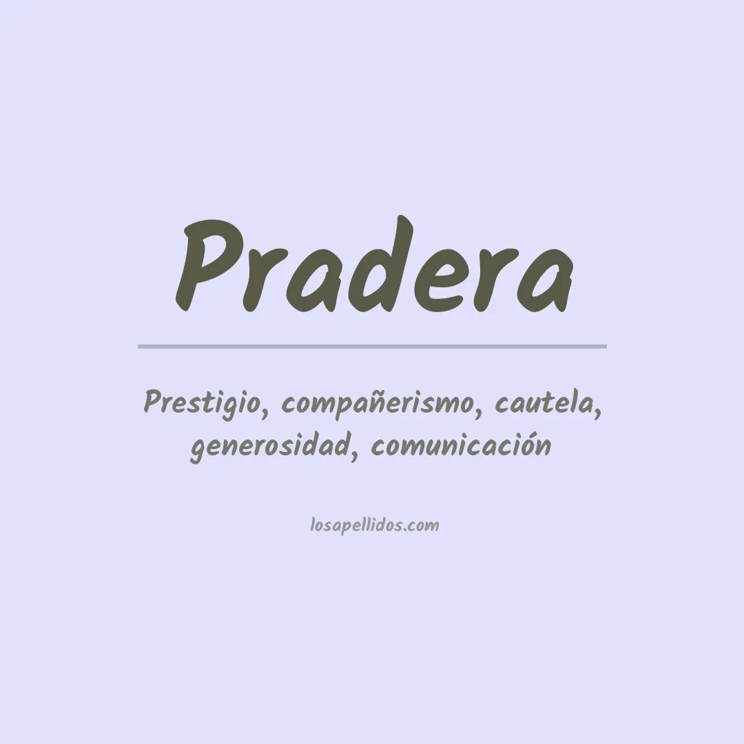 Apellido Pradera