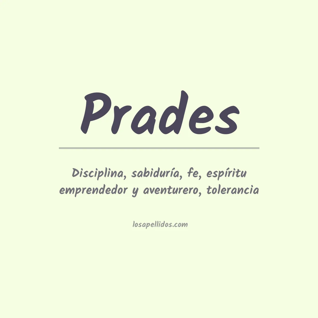 Apellido Prades