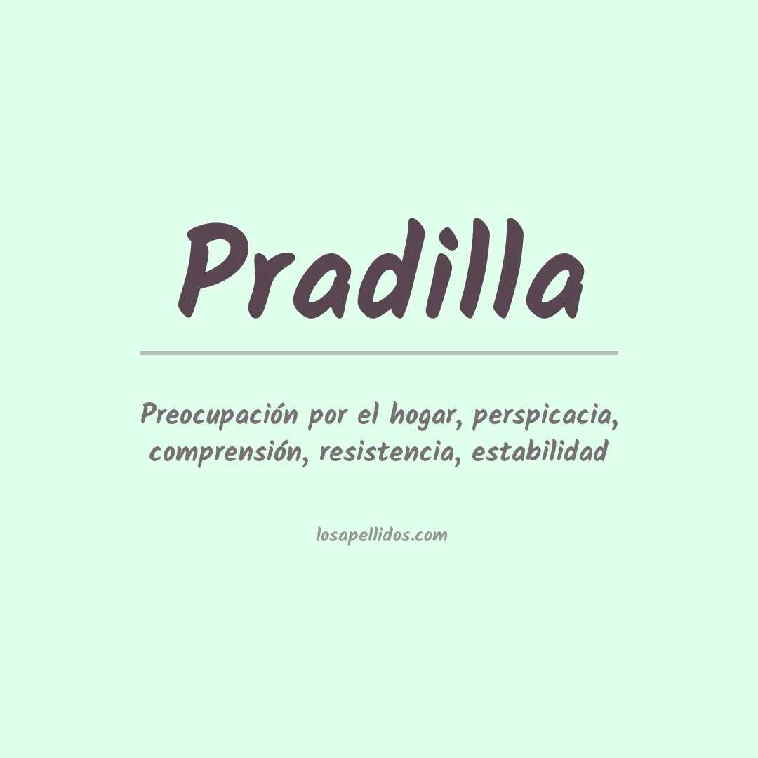 Apellido Pradilla