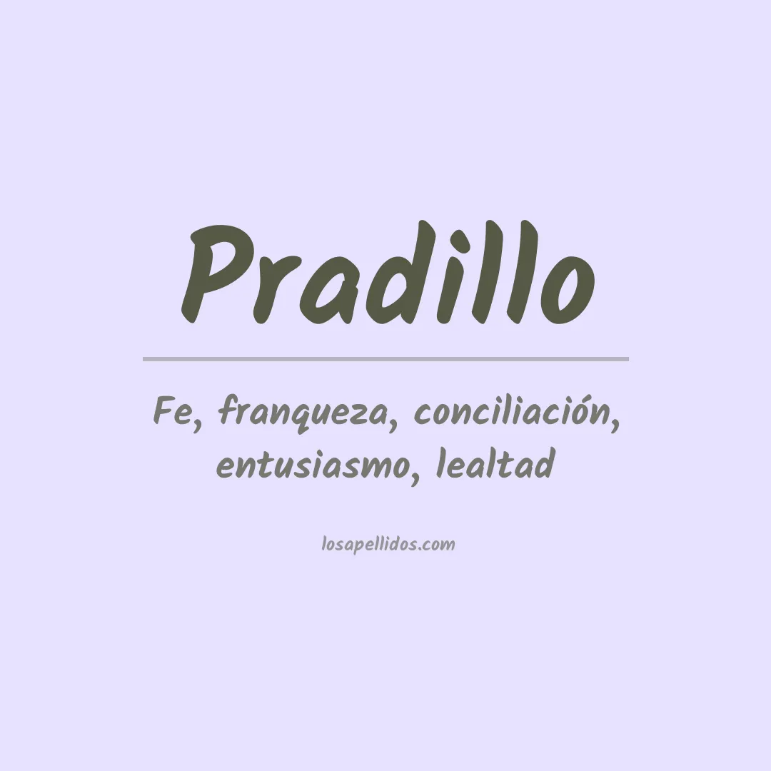 Apellido Pradillo
