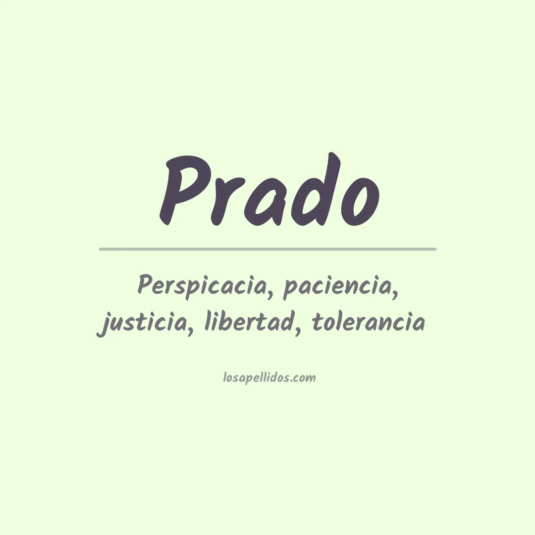 Apellido Prado