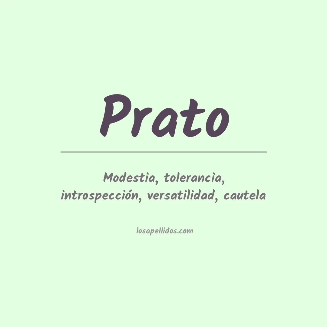 Apellido Prato